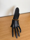 Bracelet en or plaqué 14k et oeil de tigre